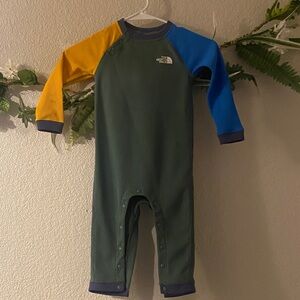 The North Face Kids Bodysuit - Green, Yellow, Blue